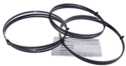 SMI - Set di 3 lame per sega a nastro per legno - 1400 x 6 x 0,65 mm, 6 denti per sega a nastro Scheppach HBS30