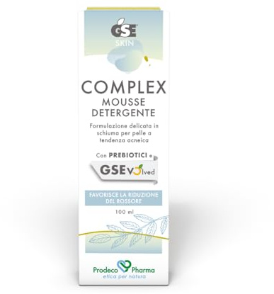 Prodeco Pharma GSE SKIN COMPLEX MOUSSE DETERGENTE 100 ML - Formulazione Delicata in Schiuma per Pelle a Tendenza Acneica
