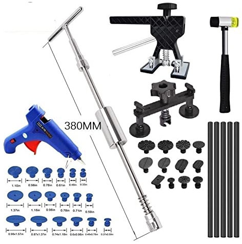 ABBNIA Car Dent Puller Car Repair Tools Dent Puller Set Dent Removal Tool with Slide Hammer for Auto Dent Door