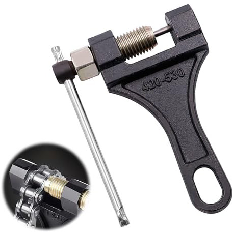 TNSLAND Rompedor de Cadena, Remachadora de Cadena Moto, Rompedor de Cadena Remachadora de Cadena Moto, Remachadora de Cadena Moto Remachadora de Cadena para 420/428/530 Moto UTV ATV Bicicleta Tractor