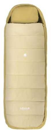 Lafuma Nunavüt Light – Saco de Dormir para Adultos con Bolsa de compresión – Sintético – Repelente – Temperatura de Confort 5°C – Amarillo