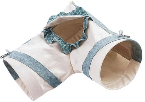 Kleintier-Tunnel, Hasentunnel, Verstecknest – Hamster-Tunnel, Frettchen-Spieltunnel, lustiges Kaninchentunnel, Spielzeug für Zwergkaninchen, Meerschweinchen, Kätzchen