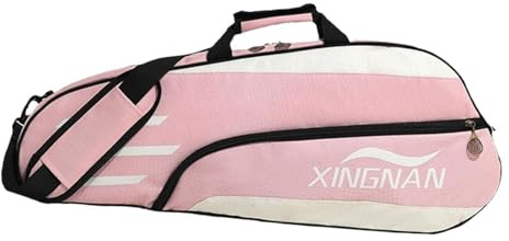 rockible Bolsa para Raquetas de bádminton Bolsa para Raquetas de Tenis Funda para Raquetas Bolsa para Raquetas de bádminton, Rosa