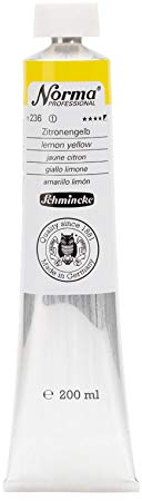 Schmincke – Norma® Professional - feinste Künstler-Ölfarben, Zitronengelb - 200 ml