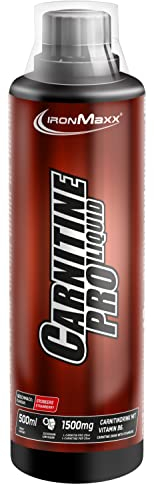 IronMaxx Carnitine Pro Liquid - Erdbeere 500ml | 1500mg L-Carnitin pro Portion | besonders effektiv vor Trainingseinheiten | ideal während Diatphasen