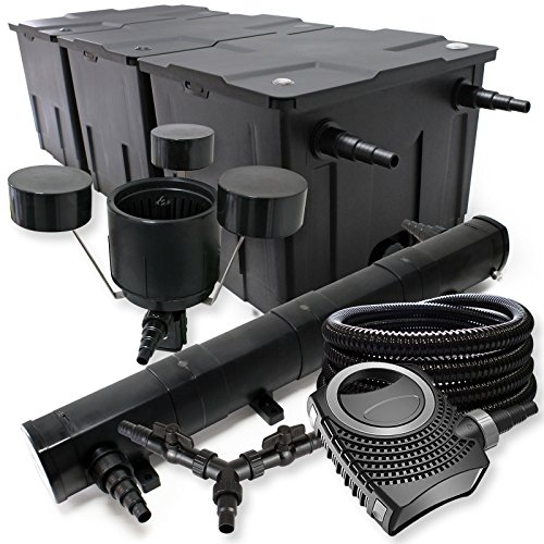 SunSun Kit de filtro de estanque 90000l 72W clarificador neo8000 70W bomba 25m tubo skimmer jardin