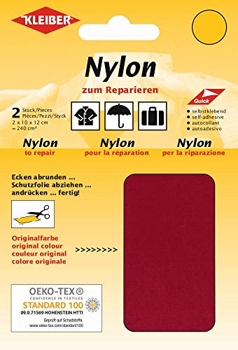 Kleiber Nylon-Flicken, rot, ca. 10 cm x 12 cm, 430-38