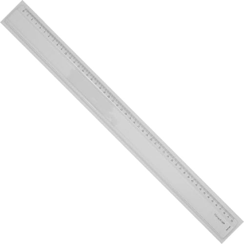 GRAPH'IT Regla 50 cm Graduada - Bisel y Borde Antimanchas - Acrílico Transparente Resistente - Ideal para Estudiantes, Artistas y Profesionales - Fácil Lectura, Dibujo Equipo Técnico, Precisión
