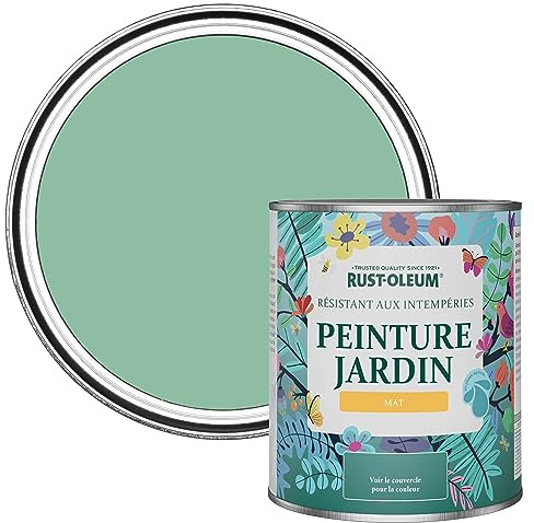 Rust-Oleum Green Mould Resistant Garden Paint in Matt Finish - Wanderlust 750ml