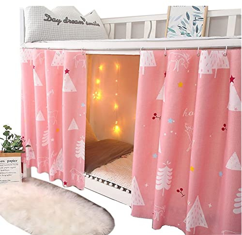 Blackout Bottom Bunk Privacy Bed Curtains Thickened Canopy Mosquito net