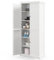 TANGZON 184CM Tall Kitchen Cupboard, 6-Tier Tall Storage Cabinet with 4 Doors & 2 Adjustable Shelves, Freestanding Wooden Sideboard Unit for Pantry Dining Living Room (with Shelves, White)