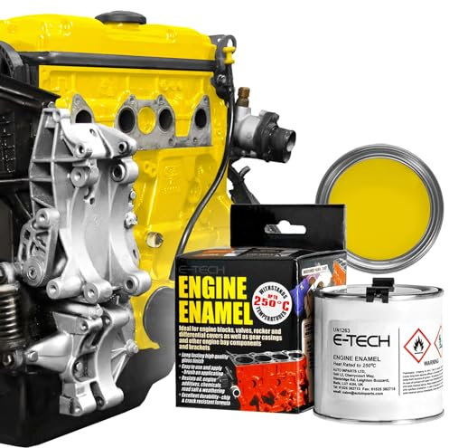 E-TECH Engine Enamel - 250ml Brush-on paint (Yellow)
