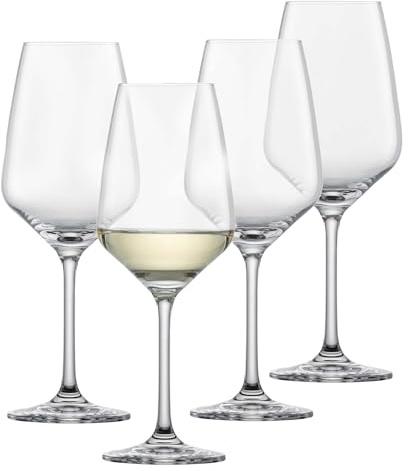 SCHOTT ZWIESEL Tulip White Wine Glass (Set of 4), Wine Glasses for White Wine, Dishwasher-Safe Tritan Crystal Glasses, Made in Germany (12 Ounce)