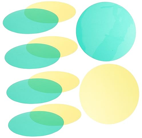 WATIIFUFU 10pcs Spotlight Lens Handheld Spotlight Filter Lens Filter for Camera Yellow Green Outdoor Gadget Accessory