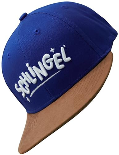 Kinder Snapback Cap Schlingel (Junior, Kids, optimale Passform, Kappe, Jungs, Unisex) (DE/NL/SE/PL, Alter, Einheitsgröße, Blau)