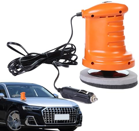 Bilvaxmaskin | 12 V polermaskin för bilförberedning och fordonsskötsel | bilvårdstillbehör, polermaskin för , glas, motorcykel, läder, trä, metall, golv och möbelrestaurering