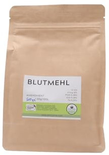 ALMICANNA: Farine de sang 500 g - Engrais organique longue durée à haute teneur en azote - Amendment im Living Soil