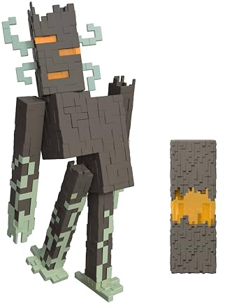 Mattel Minecraft The Creaking Action Figure with Interactive Lights, Sounds & Croaking Heart Accessory, 8-inch Collectible Toy
