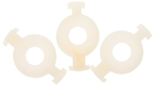 ANDRESLAD 3pcs White Plastic Trumpet Spring Pads Replacement Parts Easy to Install Portable Alto Horn Valves Supporting Pieces for Musical Instrument Maintenance