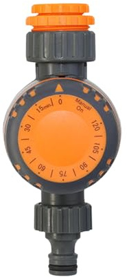 Vattentimer, komplett bevattningslösning, 14,6 x 6,4 cm, automatisk sprinklertimer, sprinklersystem tidsanordning, väderbeständig, för balkonggräsmatta gräsmark