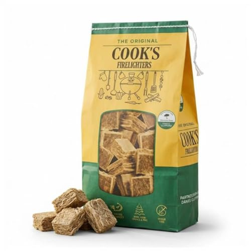 72pc Firelighter Cubes, 430g, Cook's Natural Firelighter Cubes for BBQ, Stoves & Fireplaces, Compact Pack Easy Storage, Perfect Size for Trial, Travel and Home Use (1-Pack, 72pcs)