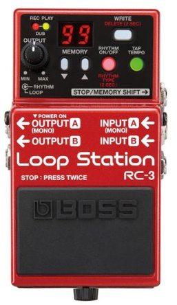 BOSS RC-3 Loop Station Pedal, red
