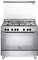 De Longhi Cuisine électrique DEMX96ED 5 feux à gaz Four électrique multifonction ventilé Classe A Dimensions 90 x 60 cm Couleur Inox