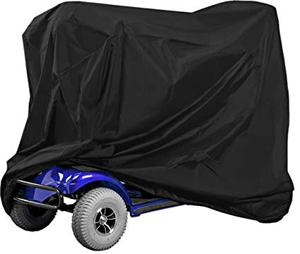 Fenghome Mobility Scooter Cover Waterproof Outdoor Heavy Duty Disability Scooter Covers for All-Weather Protection 140x66x91cm(Black)