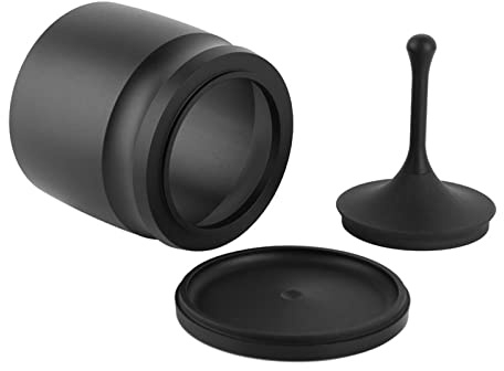 Espresso Blind Shaker 58mm, Aluminum Alloy Coffee Dosing Rings Press Cup, Espresso Funnel Distributor Coffee Machine Accessories Coffee Powder Picker for Hotel Coffee Shop