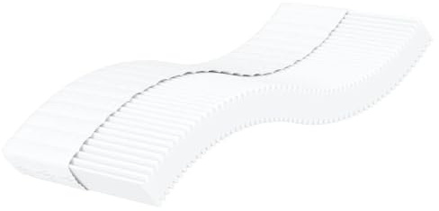 vidaXL Skummadrass vit 90x200 cm hårdhet H2 H3