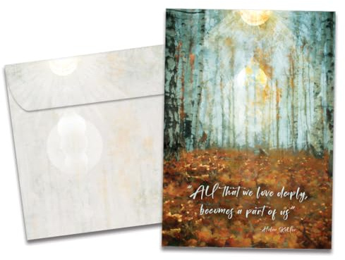 Tree-Free Greetings - Sympathy Card - Artful Designs - 1 Card + Matching Envelope - Made in USA - 100% Recycled Paper - 5x7 - Part of Us (GO69258)
