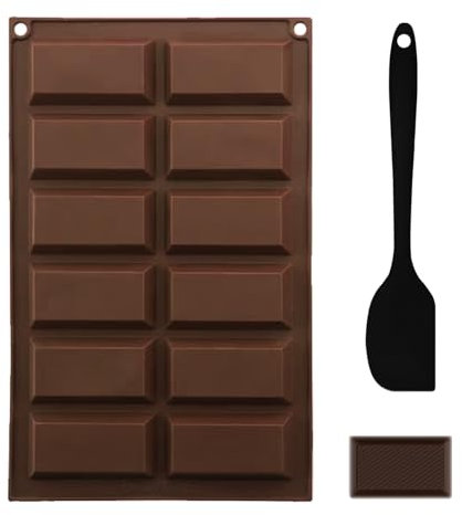 Silikon chokladformar choklad silikonform praliner nonstick chokladform bakform chokladtavla form godisformar för bakning (silikon 16)