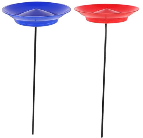 SOPOTUTU Equipo de Malabarismo 2 Piezas de Platos Giratorios Palos para Practicar Habilidades Manuales en Eventos de Circo y Fiestas para Adultos