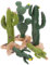Zerodeko Modèle De Cactus Artificiel 5 Pièces Décoration Mini Paysage Plantes en Plastique Réalistes Accessoire De Jardin Intérieur pour Décoration De Bureau Et Aménagement Miniature