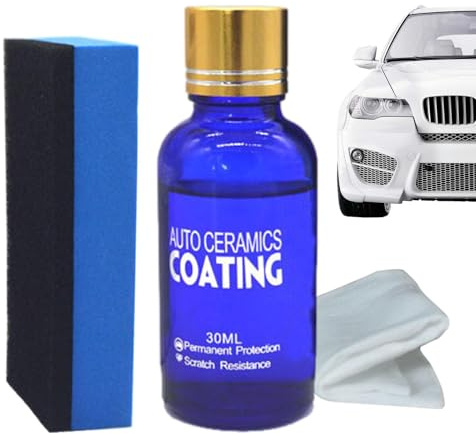 High Gloss Ceramic Car Coating Kit - Anti -Scratch -Auto -Politur Außenpflege -Lackiermittel | Langlebiges Graphenkeramikbeschichtungs -Kitt | Ceramiic Auto Detailing Kit für Autos