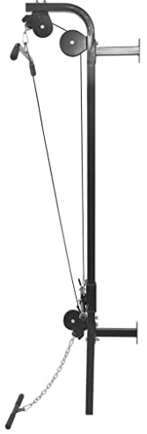 GeenYuu Stazione fitness da parete con cavo per trazioni e bilanciere, set da 60,5 kg, in acciaio, per allenamento a casa