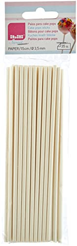 IBILI 786515 - Palos para Cake Pops, 15 cm, 35 Piezas