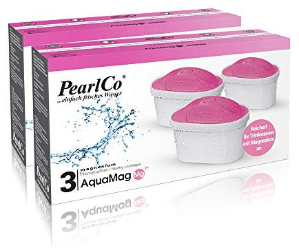 PearlCo - Magnesium unimax Pack 6 Filterkatuschen - passt zu Brita Maxtra