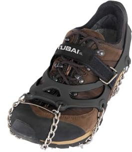 STUBAI Grödel für Wanderschuhe | Ice Track Größe XL | Elastische Antirutsch-Steigeisen aus Edelstahl für Winter | Spikes für Schuhe, Wandern, Schnee, Outdoor