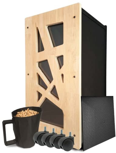 Scatola per granuli, contenitore per pellet, prodotto in Francia (Archi legno Hevaa)(capacità di 55 kg)