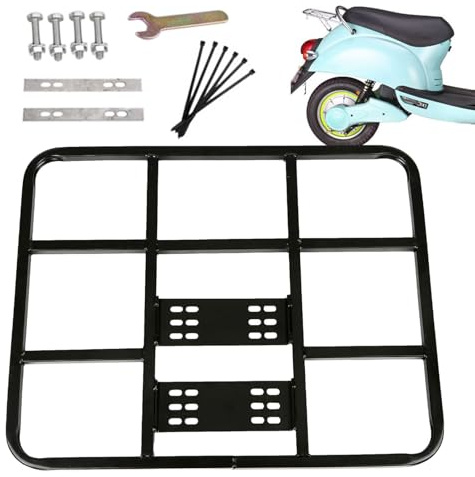 Pannier Rack - Waterproof Metal Front Luggage Rack, Large Bicycle Basket | Bicycle Rear Wheel Mount, Roof Rack, Sturdy Wheel Mount for Multipurpose Bicycle Car Roof Mounting