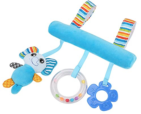 Generic Jouets Suspendus pour Poussette, Hochet en Forme D'animal Doux et Mignon pour Berceau de bébé, Jouet en Peluche coloré, de Poussette pour le Développement des Coordonnées œil-main, adapté à