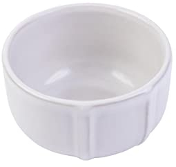 Pyrex SG08BR1 Mini pirofile in ceramica, Signature Ramequin bianca 8 cm