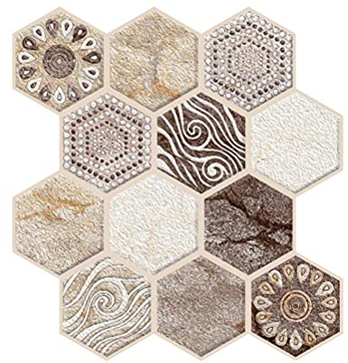 Carta da parati 3D autoadesiva in PVC, adesivo da parete, in mattoni, pietra, fai da te, rustico, autoadesivo, decorazione per il soggiorno, 5 pezzi