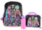 AI ACCESSORY INNOVATIONS Monster High Ensemble sac à dos 4 pièces Clawdeen Wolf, Cleo DeNile, Dracularua, Frankie Stein, & Lagoona Blue Bookbag, Flip Sequins 40,6 cm, Noir et Rose, violet, Large,