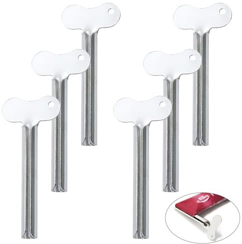 6Pcs Tube Squeezer, Toothpaste Squeezer, Dispenser Tube Squeezer Toothpaste Tube Squeezer Useful and Practical Tube Squeezers Tube Key Squeezer for Toothpaste Hair Gel Hand Cream
