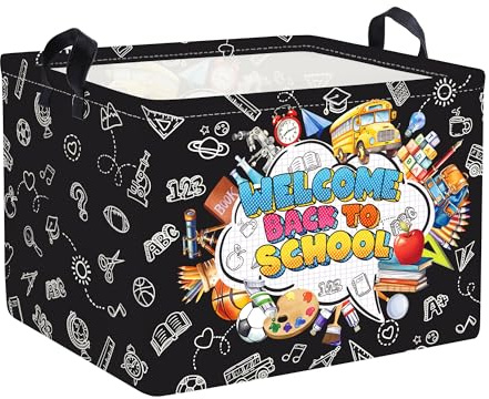 Clastyle Ceste Biancheria Bambini Scuolabus Cestino Giocattoli Vestiti Impermeabile per Ragazzo Ragazza Cestino Portaoggetti per Bagno Cameretta Bucato, Cartoleria, 40x30x30 cm