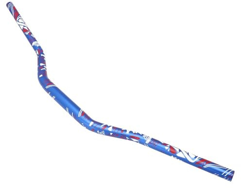 IZHAOGJING Guidon Moto, Guidon Velo 28MM Grosse Barre 1-1/8 'Guidon poignées de Guidon Moto de Motocross(Blue Print)