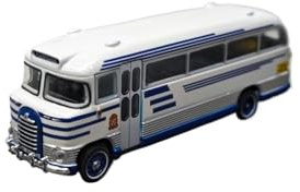 TQBODWX Auto In Miniatura 1:87 Per Modelli Di Auto D'epoca In Lega Classica Bedford SB Bus Del 1957 Ornamento Per Soggiorno E Corridoio Bianco