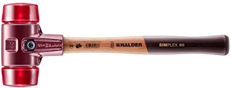 Simplex Schonhammer, Plastik; mit Tempergussgehäuse und hochwertigem Holzstiel | D=60 mm | 3006.060
